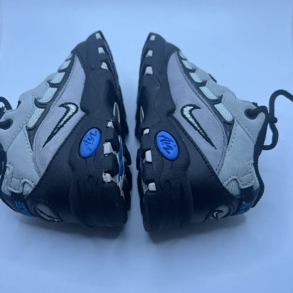 Nike Little Air Metal Max 2 Gray Black Silver Infants Size 5c Y2K EUC
